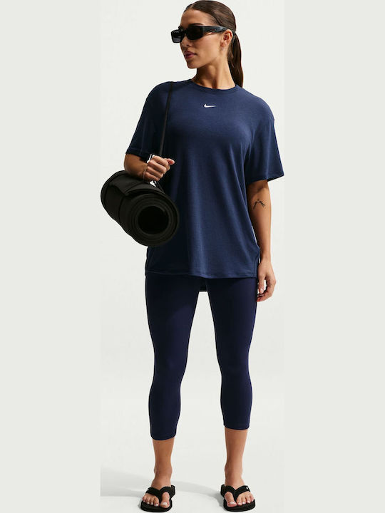 Entspanntes Damen-Kulturpflanzen-Top Mit Mitternachts Marineblau / Weiß