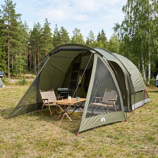 vidaXL Σκηνή Camping Τούνελ Χακί 488x244x183εκ.