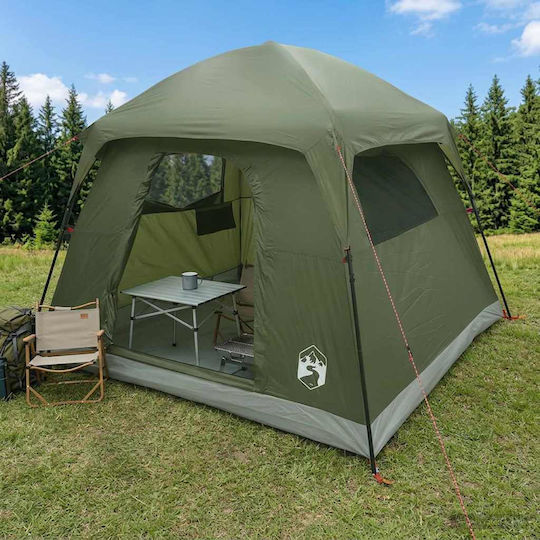 vidaXL Σκηνή Camping Χακί 244x213x183εκ.