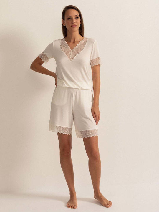 Sofiaman Sommerliches Damen-Schlafanzug-Set Alma Modal