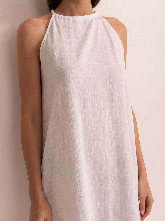 Rochie De Vară Pentru Femei Rochie-Cămașă Din Bumbac Spălat