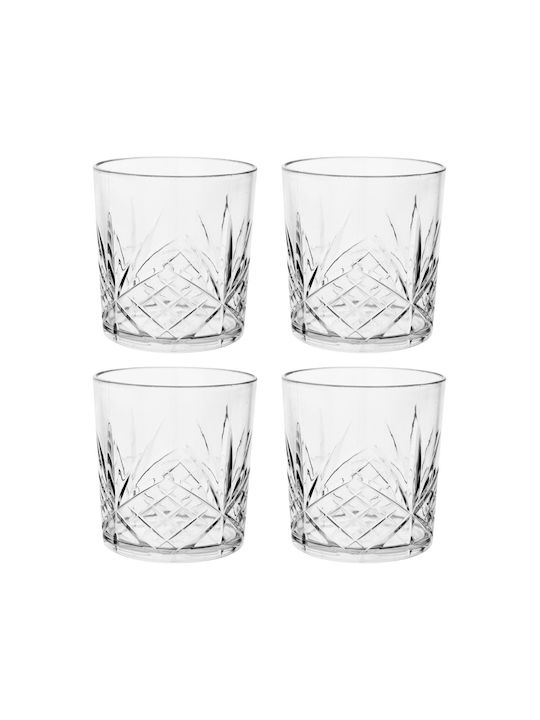 Orion Set of Cocktail/Drinking and Water Plastic Glasses 350ml 4 Pieces