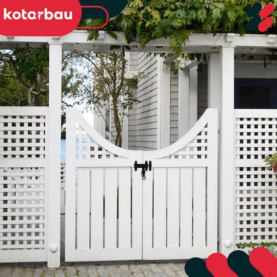 Kotarbau Garage Gate Latch Lock Door Gate Steel Black 150 Mm + Padlock
