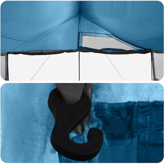 vidaXL Campingzelt Blau 600x400x268cm