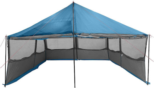 vidaXL Campingzelt Blau 600x400x268cm