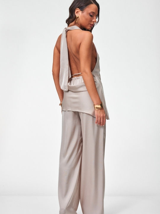 Women's Beige Set with Trousers