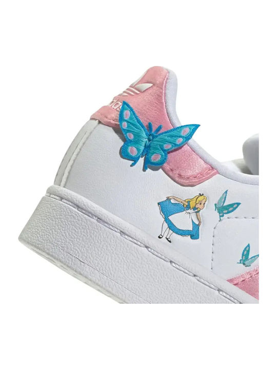 Superstar Ii Kids Sneakers with Hoop & Loop Closure White