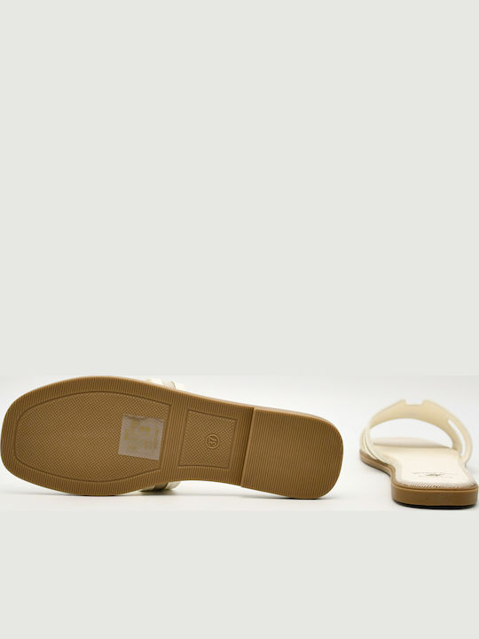 Women's Beige Flat Sandals