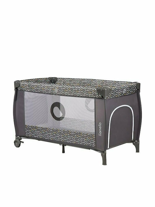 Lionelo Patut pliabil Cu 2 Nivele Cu Masă De Schimbat Scutece Și Saltea Turcoaz 60x120cm
