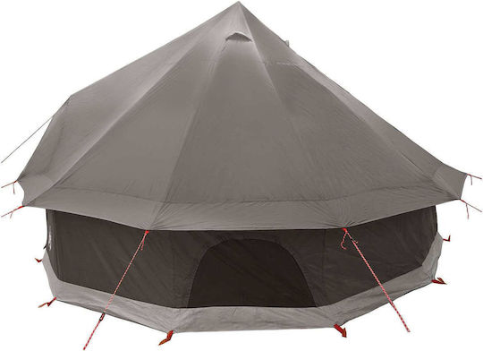 vidaXL Σκηνή Camping Teepee Γκρι 300x300x200εκ.