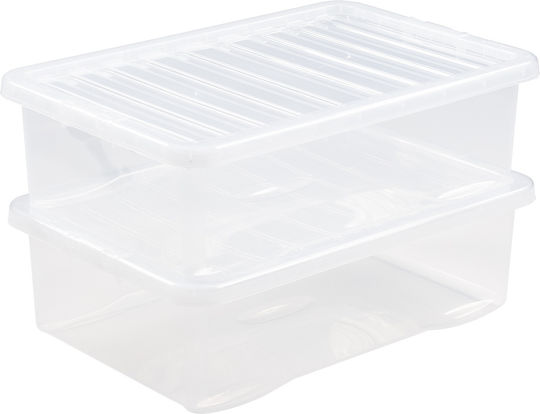 Wham Plastik Aufbewahrungsbox mit Deckel 32lt