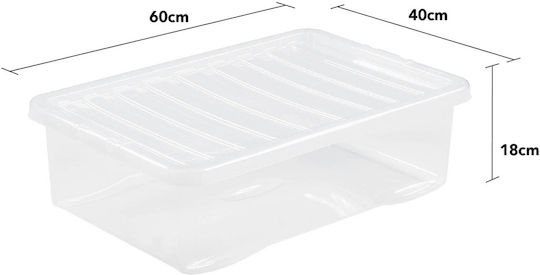Wham Plastik Aufbewahrungsbox mit Deckel 32lt