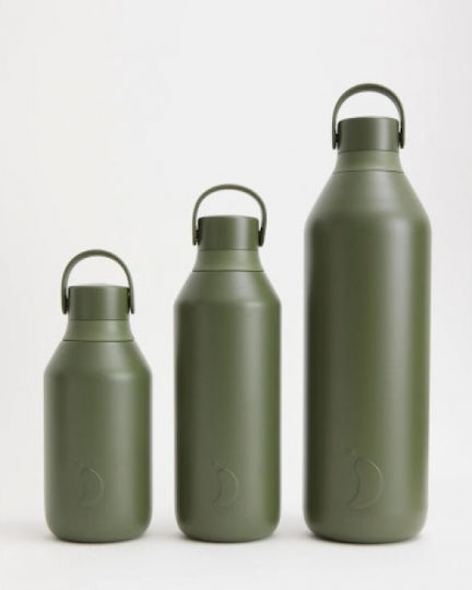Chilly's Μπουκάλι Θερμός Ανοξείδωτο BPA Free 1lt GARGO GREEN