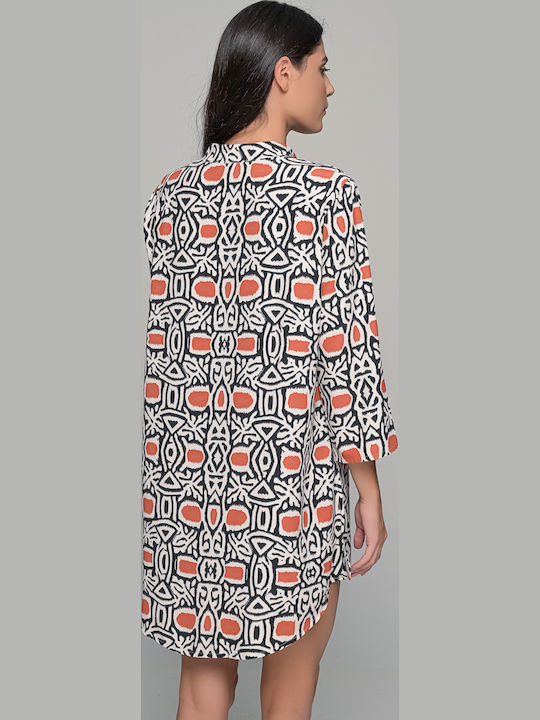 Milena by Paris Women's Mini Beach Dress Multicolor