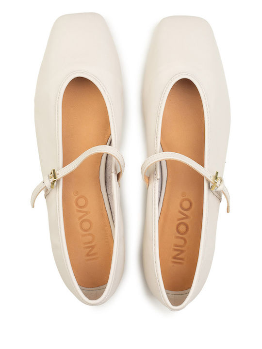 Damen Ballerinas Weiße
