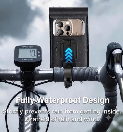 Earldom ET-EH353 Waterproof Bicycle & Motorcycle Mobile Phone Holder 360° Rotation Smartphones Up To 6.5"