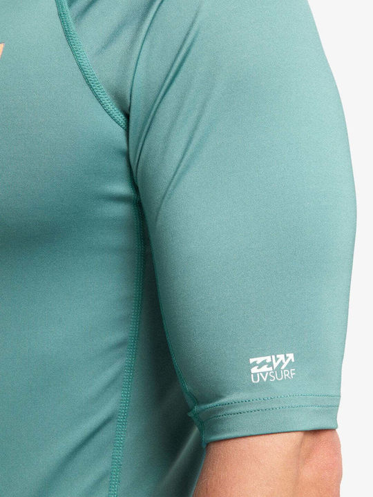 Billabong UPF 50+ Ανδρική Κοντομάνικη Αντηλιακή Μπλούζα Πράσινη