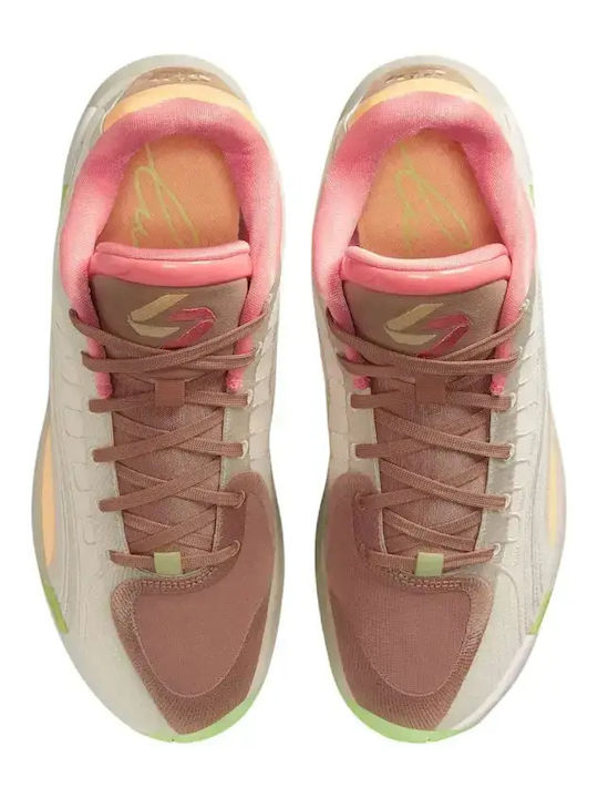 Luka 4 Low Basketball Shoes Light Orewood Brown / Hemp / Tangerine Tint