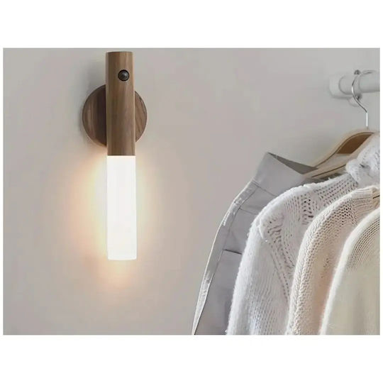 Verk Group Презареждащо се LED Осветително Тяло за Гардероби с Батерийно Захранване, Датчик за Движение и Самозалепващо се Монтиране
