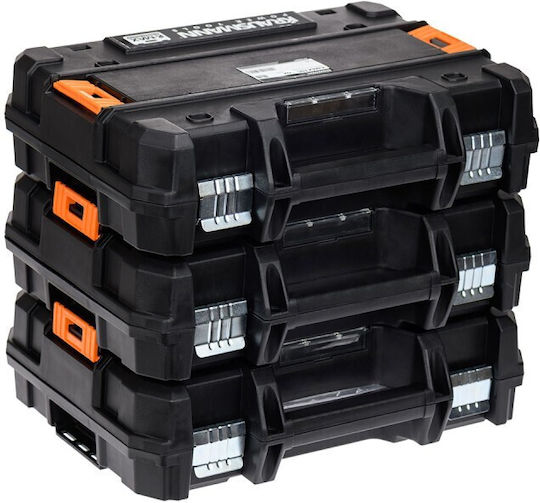 Krausmann Plastic Tool Case with Foam P44.5xW35.5xH12.5cm