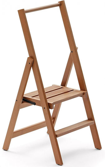 Arredamenti Italia Wooden Ladder with 2 Steps 48cm