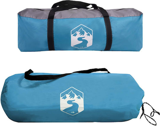 vidaXL Camping Tent Blue 410x410x250cm