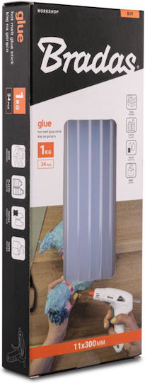 Silikonstäbe Ø11x300mm 34 Stücke