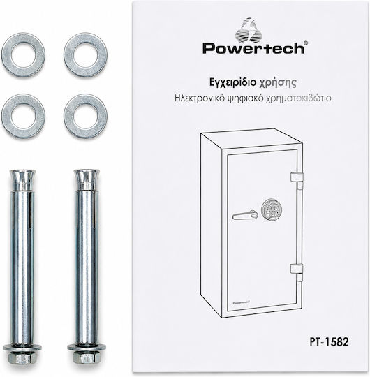 Powertech Seif Rezistent la Foc cu Blocare Digitală M98xL48xÎ52cm Greutate 164kg