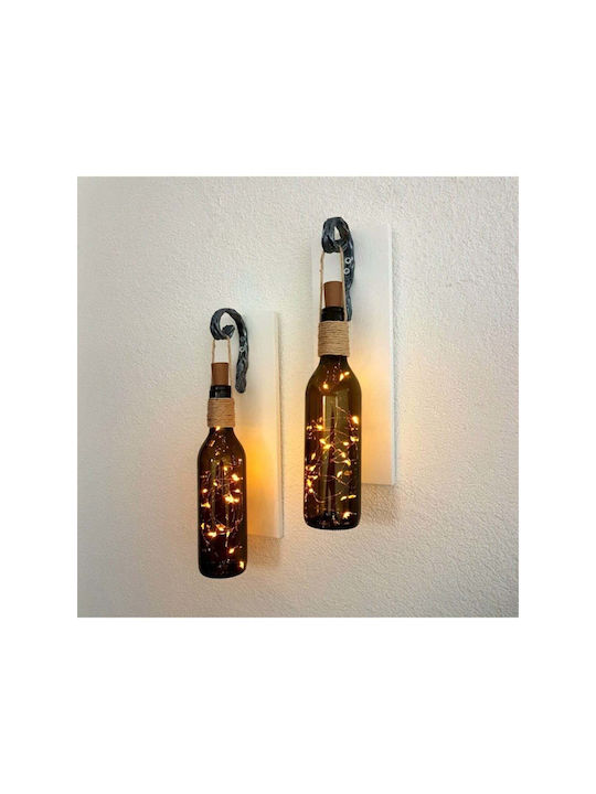 SteweHome Decorative LED Bottle Lamp 2pcs 30x10cm