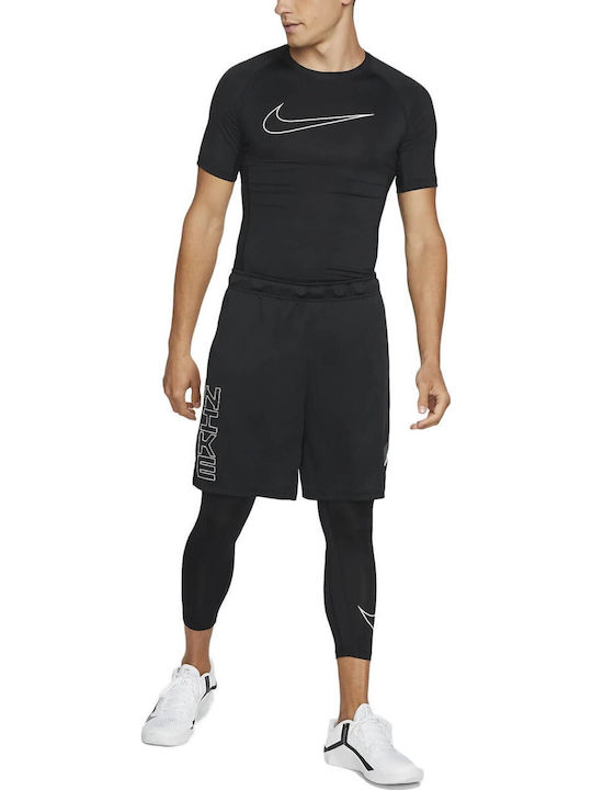 Pro Dri-Fit Herren Sportliches T-Shirt Schwarz