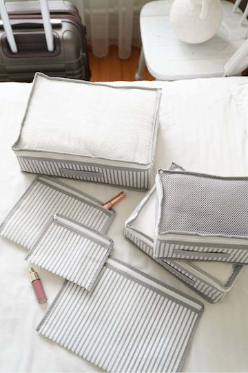 SteweHome Luggage Accessories White 6pcs