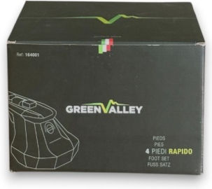 Βάσεις Μπάρας Οροφής Green Valley Rapido 164.001 Modular System Green Valley 4 Τεμάχια