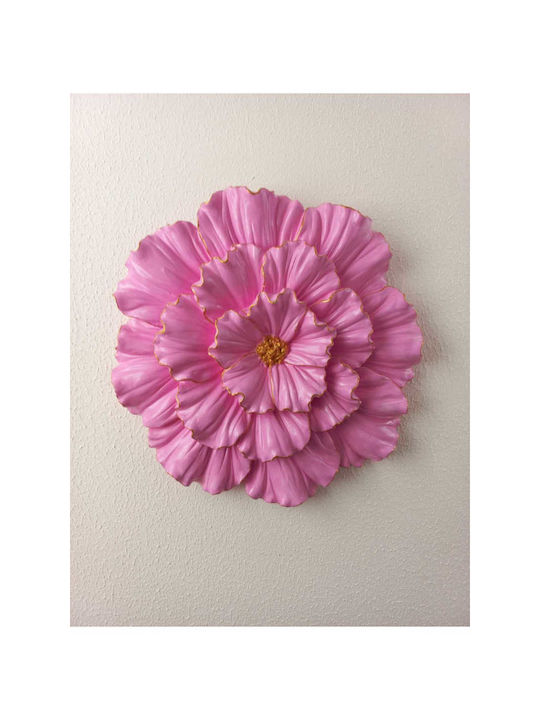 SteweHome Διακοσμητικό Τοίχου Χειροποίητο Ροζ 25x25cm 2τμχ