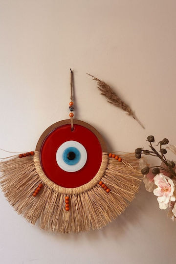 SteweHome Handmade Orange Wall Decor 16x16cm