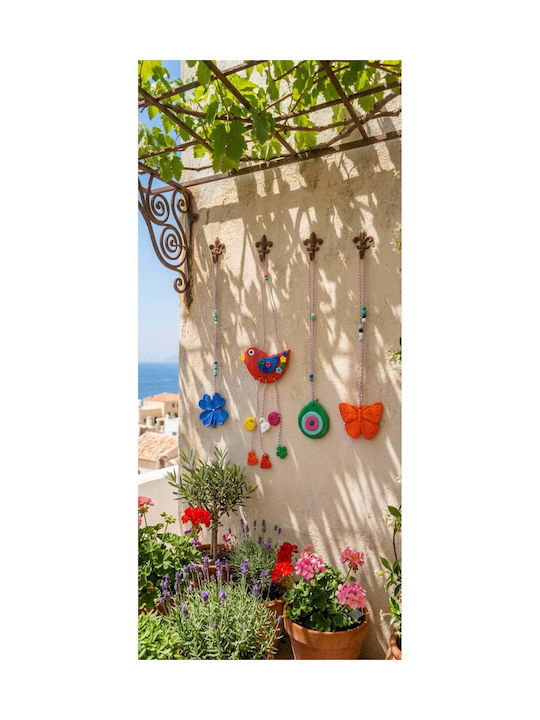 SteweHome Handmade Red Wall Decor 4 Pieces