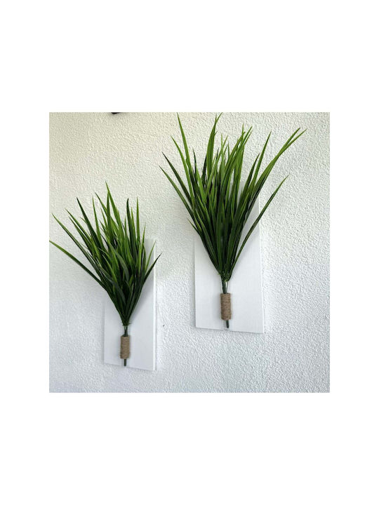 SteweHome Wall Decor Green 30x14cm 2 Pieces