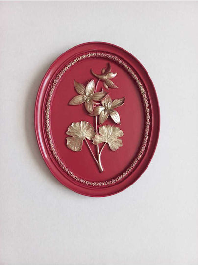 SteweHome Decorațiune de Perete Roșie 21x17cm