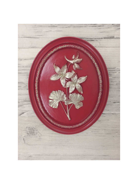SteweHome Wall Decor Red 21x17cm