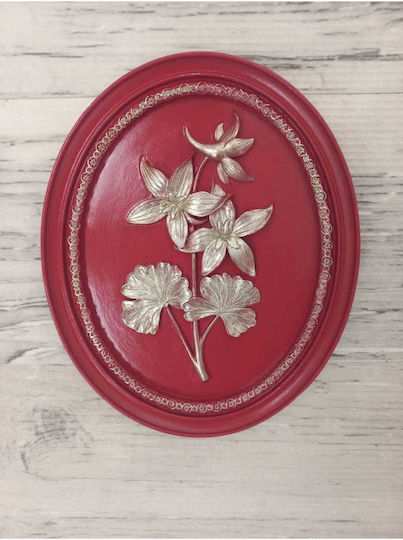 SteweHome Decorațiune de Perete Roșie 21x17cm