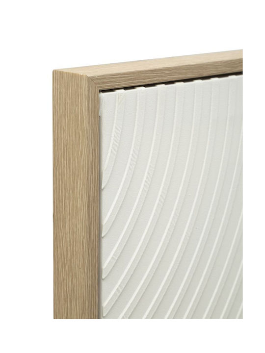 Modern Design Embossed White Color Frame Painting 80x3.8x120cm