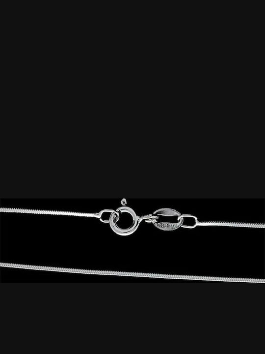 Women's Silver Neck Chain Snake
