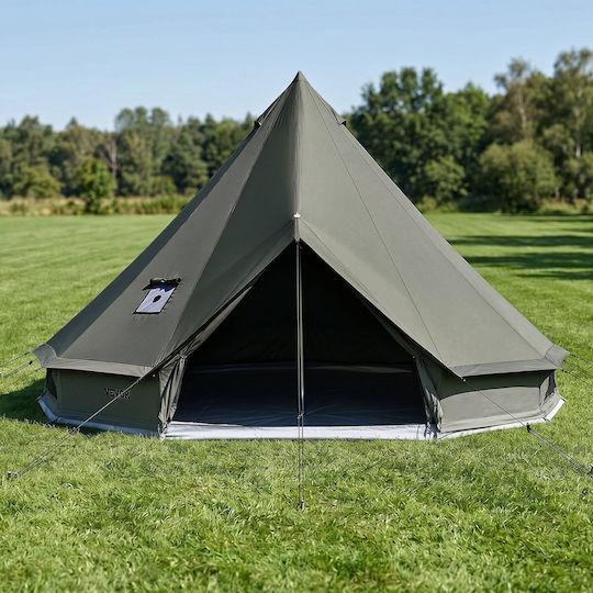 Vevor Bell Σκηνή Camping Αποθήκευσης Πράσινη με Διπλό Πανί 4 Εποχών για 4 Άτομα 400x400x250εκ.