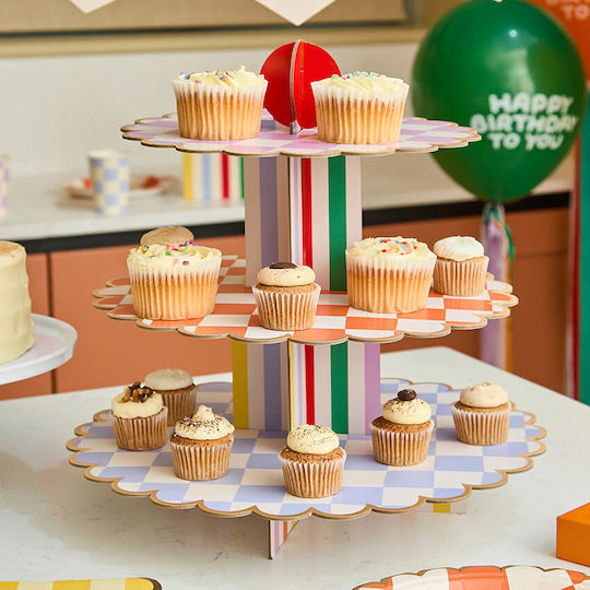 Βάση Cupcakes Πολύχρωμη Playful Brights