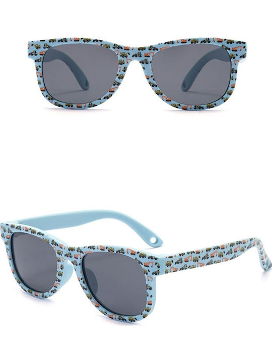 Ochelari De Soare Pentru Copii Ovali Cu Lentile Polarized Albăstrui Pentru 1-3 Ani