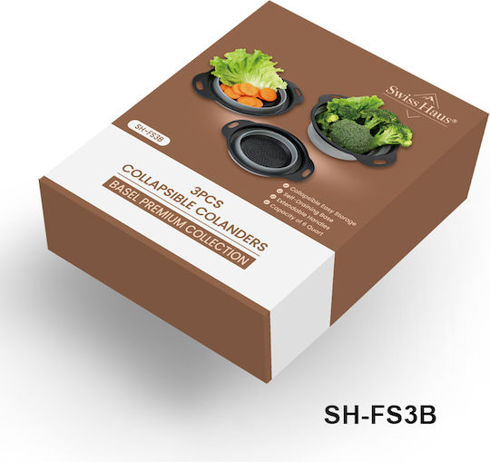 Swiss Haus Strecurătoare Din Plastic 29.5x24cm 3 Bucăți