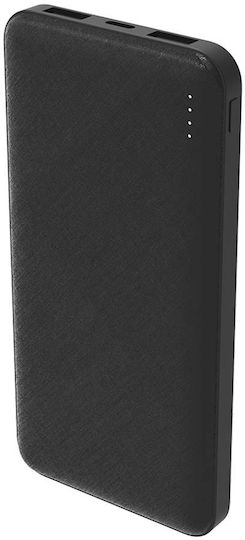 BigBen Connected Външна Батерия 10000mAh 20W с 2 USB-A Изходни Порта и USB-C Изходен Порт Power Delivery Черна