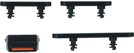 Apple iPhone 12 12 Mini Power Volume Mute & Side Buttons Set Schwarz Original