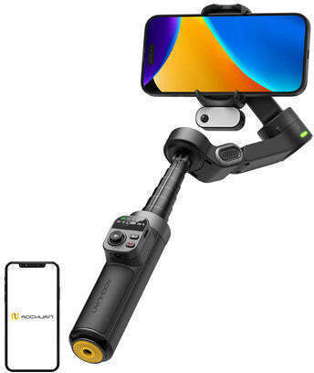 Aochuan X3 Mobile Gimbal with 12 Hours Operation Black