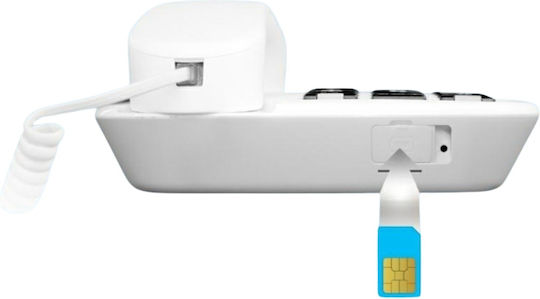 Motorola Fw500 Ασύρματο Τηλέφωνο IP Λευκό