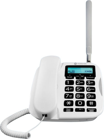 Motorola Fw500 Ασύρματο Τηλέφωνο IP Λευκό